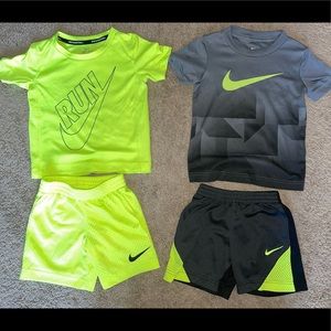 Two Nike Dri-Fit outfits, 3T